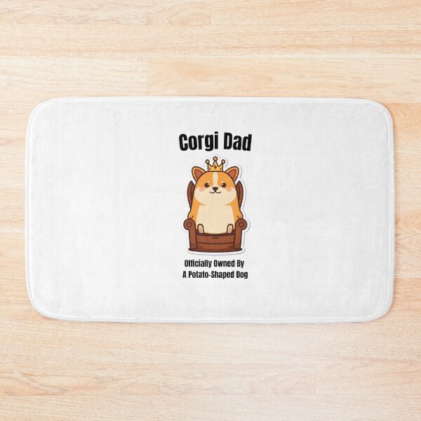 Item preview, Funny Corgi Dad Shirt — Officially Owned By A Potato Shaped Dog — Corgi Dad Gift designed and sold by Happy Hues.