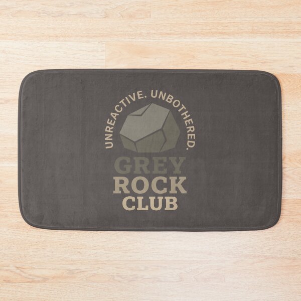 Item preview, Grey Rock Club Unreactive Unbothered Minimalist Design designed and sold by SplashTastic.