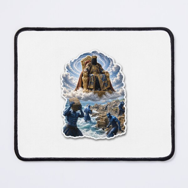 Item preview, Dark King Watching Blue Monsters Build Kingdom designed and sold by Farheen786.