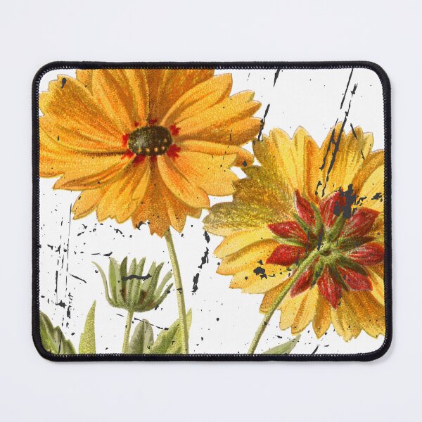 Item preview, Vintage Yellow Flower Stamp - Aesthetic Botanical Retro Art designed and sold by Atlasoloji.