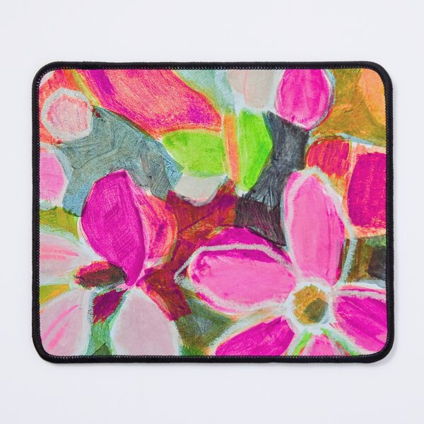 Item preview, "Vibrant abstract floral in pink" by Jenette Hewitt Art designed and sold by Jenette Hewitt Art.