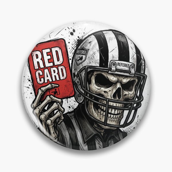 Item preview, Skeleton Referee Red Card — Soccer Cartoon World Cup 2026 designed and sold by David Mateo ArtWorks.