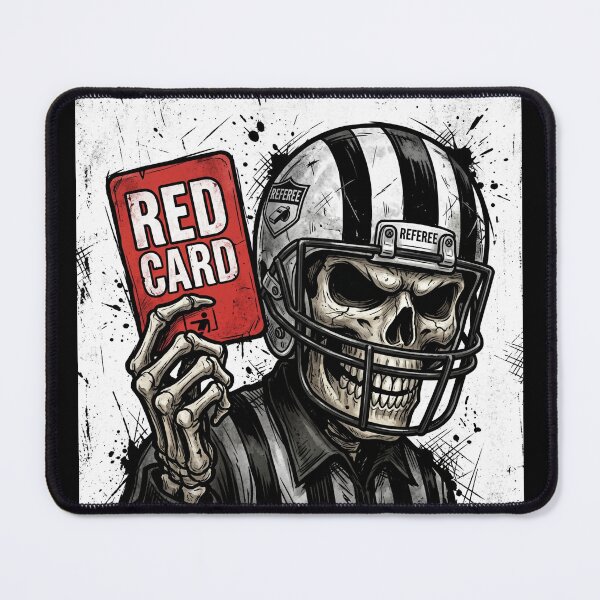 Item preview, Skeleton Referee Red Card — Soccer Cartoon World Cup 2026 designed and sold by David Mateo ArtWorks.