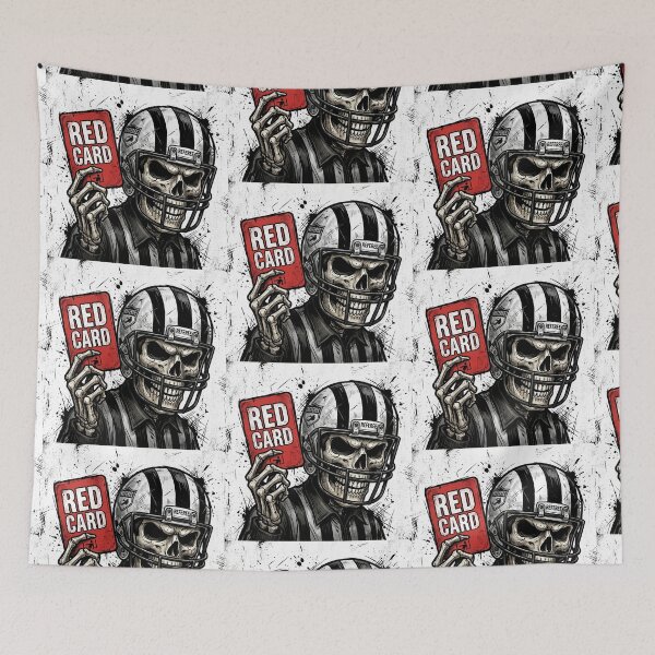 Item preview, Skeleton Referee Red Card — Soccer Cartoon World Cup 2026 designed and sold by David Mateo ArtWorks.