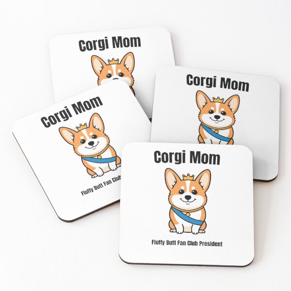 Item preview, Corgi Mom Shirt — Fluffy Butt Fan Club President — Funny Corgi Gift For Her designed and sold by Happy Hues.