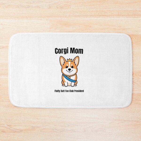 Item preview, Corgi Mom Shirt — Fluffy Butt Fan Club President — Funny Corgi Gift For Her designed and sold by Happy Hues.