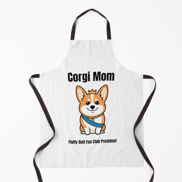 Item preview, Corgi Mom Shirt — Fluffy Butt Fan Club President — Funny Corgi Gift For Her designed and sold by Happy Hues.