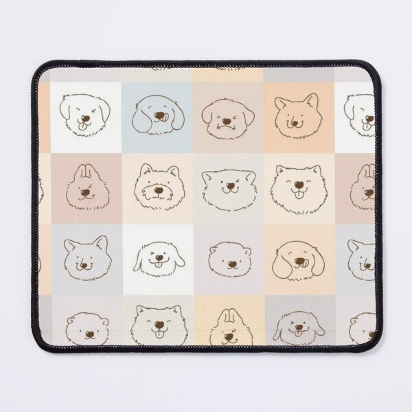 Item preview, Cute Dog Face Pattern - Minimalist Pastel Puppy Aesthetic designed and sold by Rangmanch.