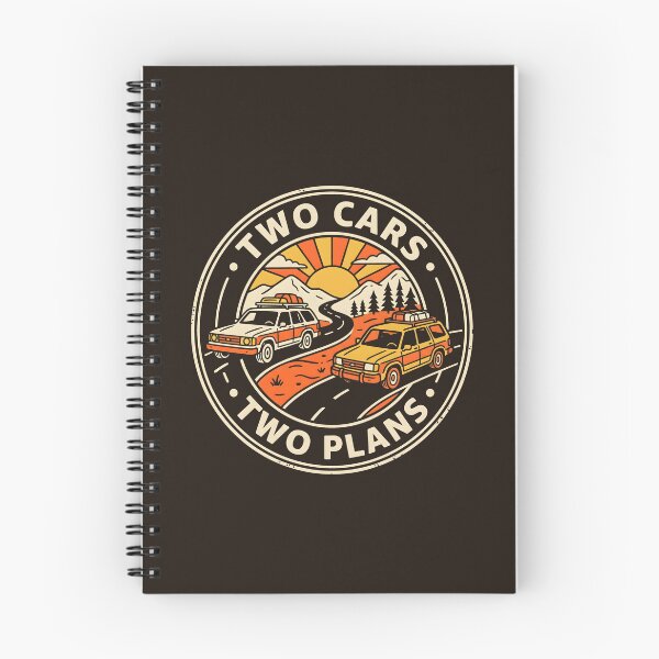 Item preview, Two Cars Two Plans Vintage Adventure Badge designed and sold by SplashTastic.
