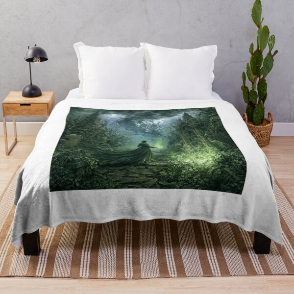 Item preview, Verdenmoor: The Beckoning | Dark Fantasy Gothic Green Fire Art Print | Dark Fantasy Wall Art designed and sold by Opetis.