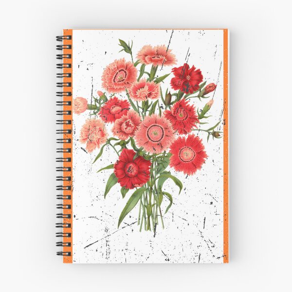 Item preview, Vintage Red Flower Bouquet Stamp - Aesthetic Watercolor Retro Art designed and sold by Atlasoloji.