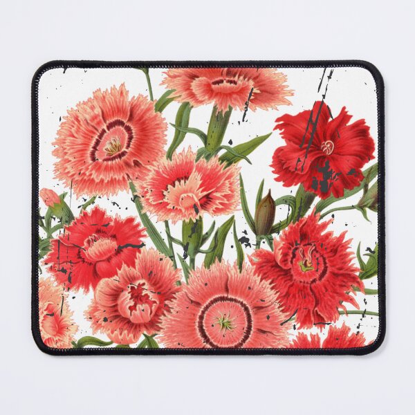 Item preview, Vintage Red Flower Bouquet Stamp - Aesthetic Watercolor Retro Art designed and sold by Atlasoloji.