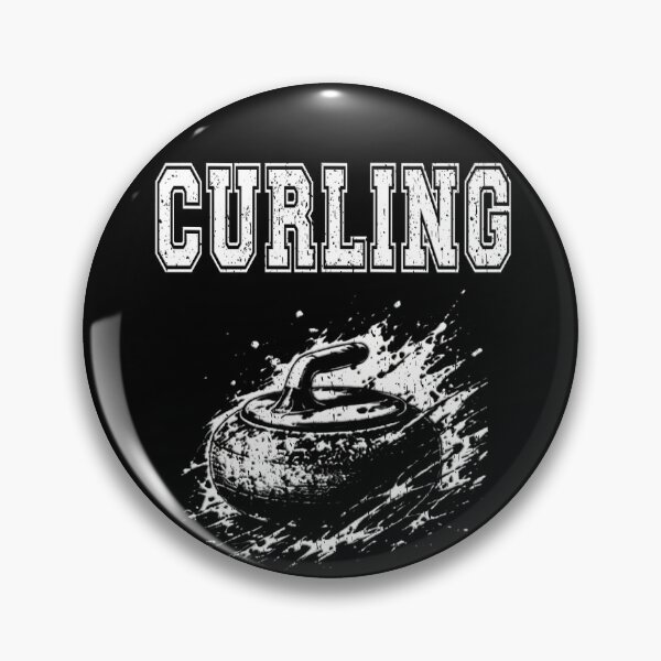 Item preview, Curling Stone Graphic Vintage Winter Sport sweep brush  designed and sold by Jt41.