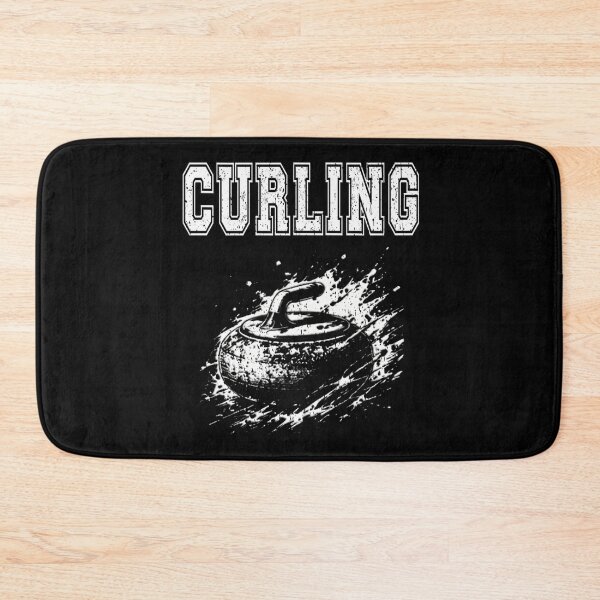 Item preview, Curling Stone Graphic Vintage Winter Sport sweep brush  designed and sold by Jt41.