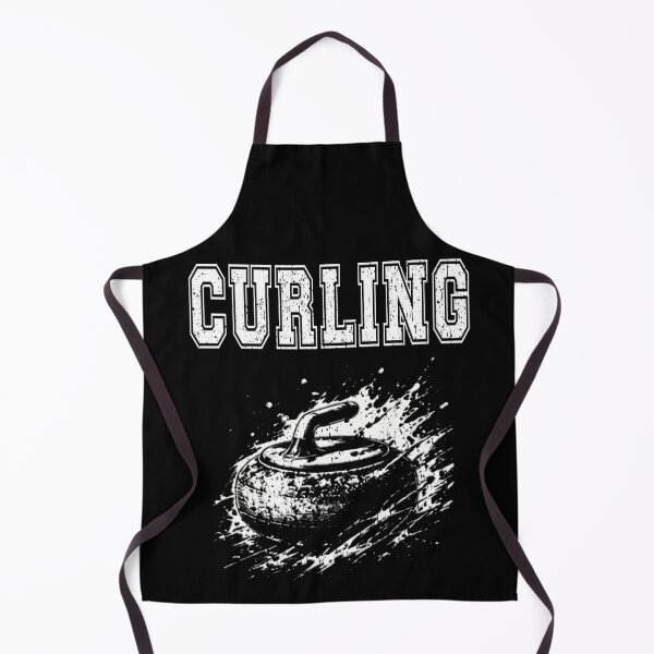 Item preview, Curling Stone Graphic Vintage Winter Sport sweep brush  designed and sold by Jt41.