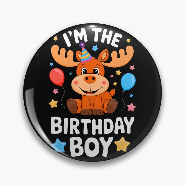 Item preview, Funny Moose Birthday Boy Bday Boys Girls Kids designed and sold by rafaeltto.