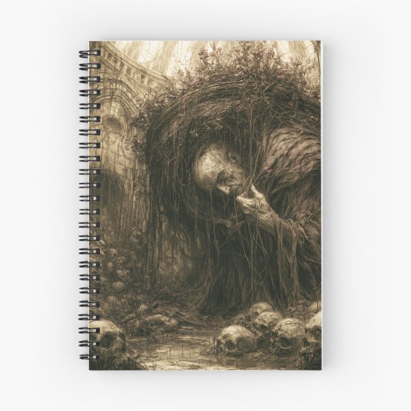 Item preview, The Pale Vigil: The Long Consideration | Gothic Cathedral Horror Art Print | Dark Fantasy Wall Art designed and sold by Opetis.