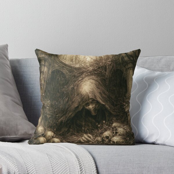 Item preview, The Pale Vigil: The Face of the Vigil | Gothic Cathedral Horror Art Print | Dark Fantasy Wall Art designed and sold by Opetis.