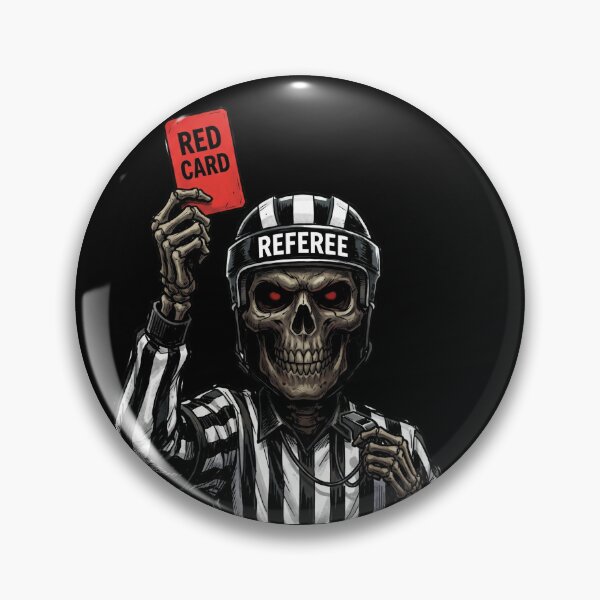 Item preview, Red-Eyed Skeleton Referee Red Card — Soccer World Cup designed and sold by David Mateo ArtWorks.