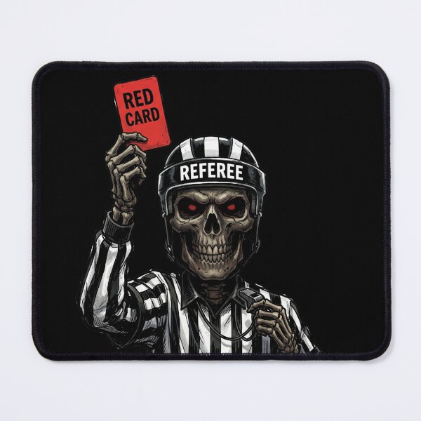 Item preview, Red-Eyed Skeleton Referee Red Card — Soccer World Cup designed and sold by David Mateo ArtWorks.