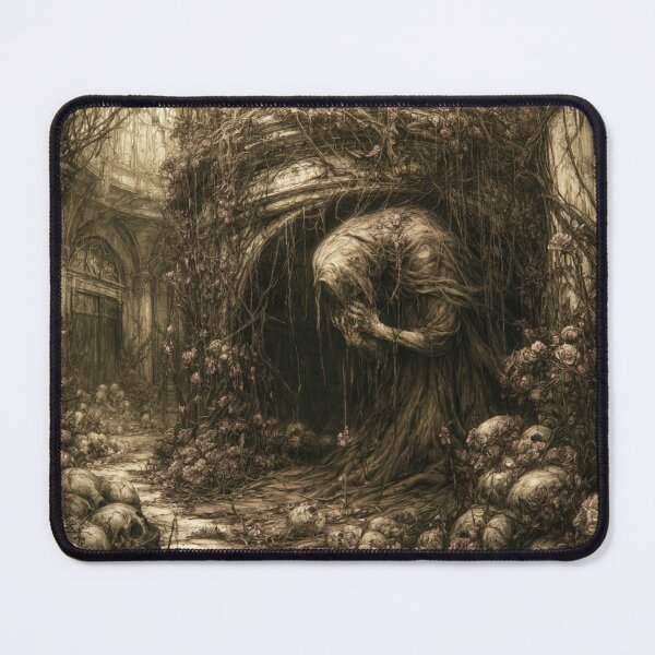 Item preview, The Pale Vigil: The Arch Vigil | Gothic Cathedral Horror Art Print | Dark Fantasy Wall Art designed and sold by Opetis.
