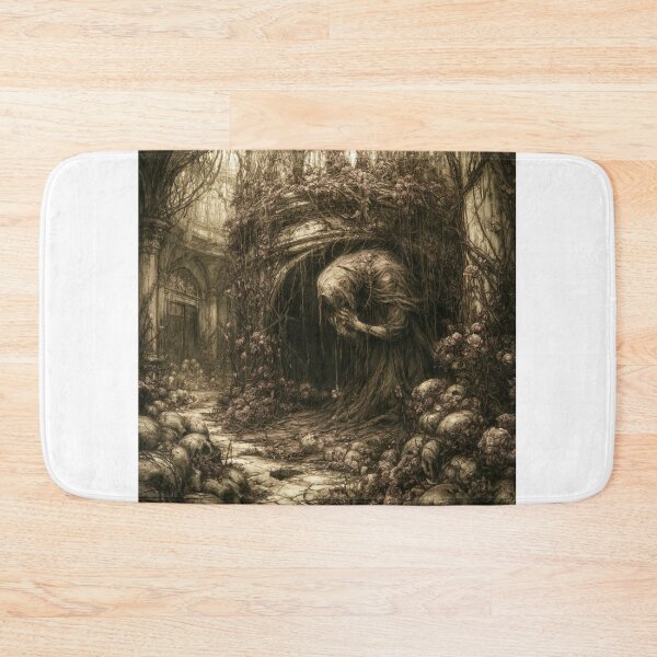 Item preview, The Pale Vigil: The Arch Vigil | Gothic Cathedral Horror Art Print | Dark Fantasy Wall Art designed and sold by Opetis.