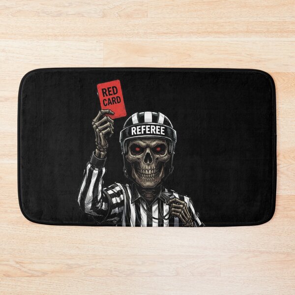 Item preview, Red-Eyed Skeleton Referee Red Card — Soccer World Cup designed and sold by David Mateo ArtWorks.