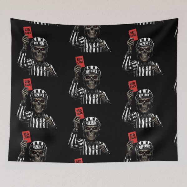 Item preview, Red-Eyed Skeleton Referee Red Card — Soccer World Cup designed and sold by David Mateo ArtWorks.