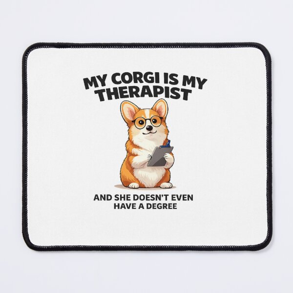 Artikelvorschau, Lustiges Corgi-Therapeuten-Shirt – Mein Corgi ist mein Therapeut – Geschenk für Corgi-Mamas entworfen und verkauft von Happy Hues.