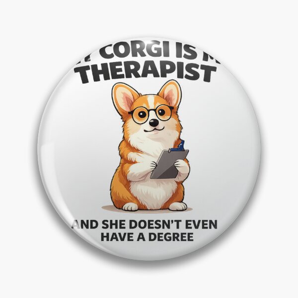Artikelvorschau, Lustiges Corgi-Therapeuten-Shirt – Mein Corgi ist mein Therapeut – Geschenk für Corgi-Mamas entworfen und verkauft von Happy Hues.