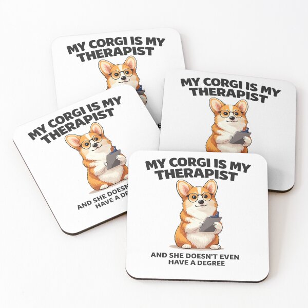 Artikelvorschau, Lustiges Corgi-Therapeuten-Shirt – Mein Corgi ist mein Therapeut – Geschenk für Corgi-Mamas entworfen und verkauft von Happy Hues.