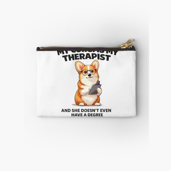 Artikelvorschau, Lustiges Corgi-Therapeuten-Shirt – Mein Corgi ist mein Therapeut – Geschenk für Corgi-Mamas entworfen und verkauft von Happy Hues.