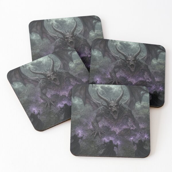 Item preview, The Summoning: The Drevash Waking | Demon Rising Art Print | Dark Fantasy Wall Art designed and sold by Opetis.