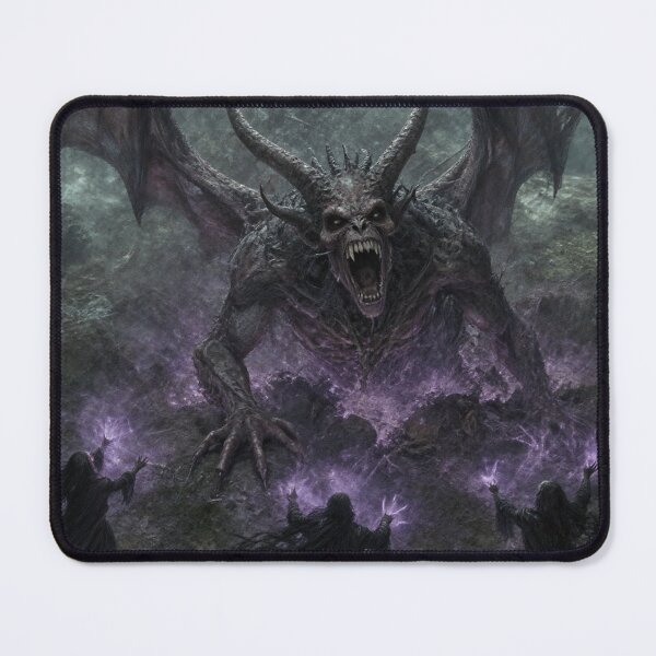 Item preview, The Summoning: The Drevash Waking | Demon Rising Art Print | Dark Fantasy Wall Art designed and sold by Opetis.