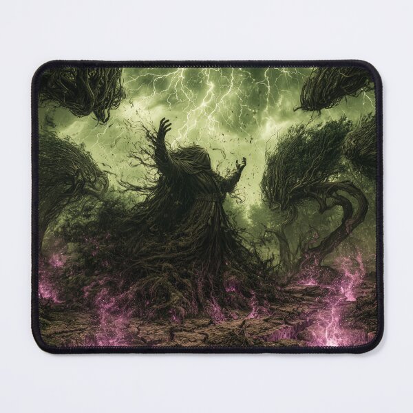 Item preview, The Summoning: The Rising Word | Warlock Storm Art Print | Dark Fantasy Wall Art designed and sold by Opetis.