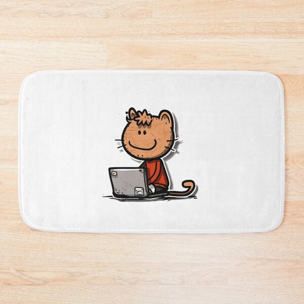 Item preview, Happy Laptop Cat designed and sold by Gowoo Lifestyle.