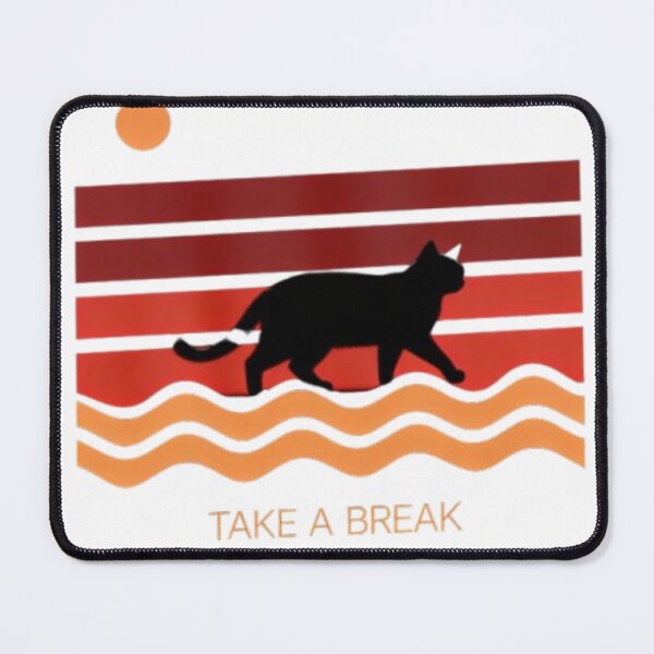 Item preview, Midnight Catwave – Take A Break Retro Cat Tee designed and sold by IconicDesignsXd.