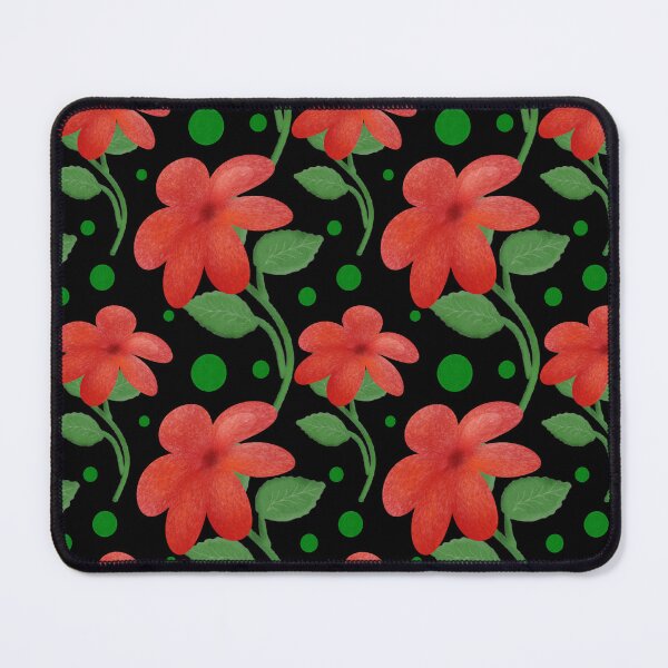 Item preview, Red Floral Polka Dot Pattern | Folk Art Flower Seamless Print  designed and sold by HopeAndHustle.