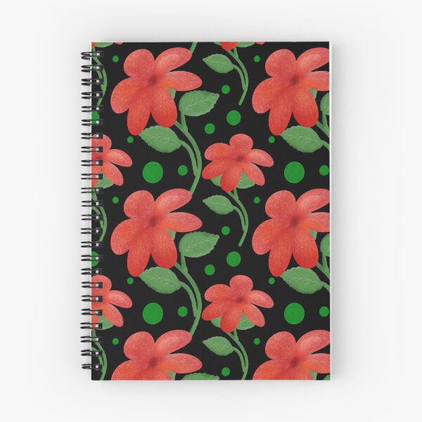 Item preview, Red Floral Polka Dot Pattern | Folk Art Flower Seamless Print  designed and sold by HopeAndHustle.