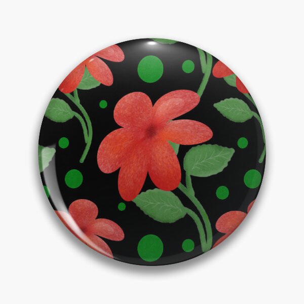 Item preview, Red Floral Polka Dot Pattern | Folk Art Flower Seamless Print  designed and sold by HopeAndHustle.