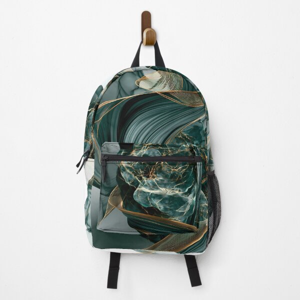 Item preview, Emerald Golden Fluid Marble Design designed and sold by CosmicGlyph.