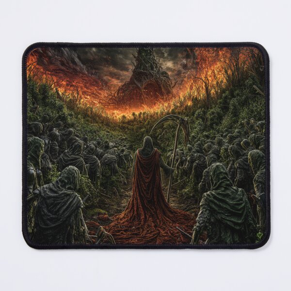 Item preview, Chronicles of Aazor: The Red Shepherd | Dark Fantasy Reaper Army Art Print | Dark Fantasy Wall Art designed and sold by Opetis.