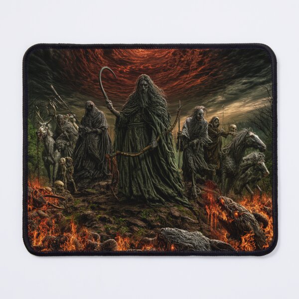 Item preview, Chronicles of Aazor: The Death God Orruvak | Dark Fantasy Death God Art Print | Dark Fantasy Wall Art designed and sold by Opetis.