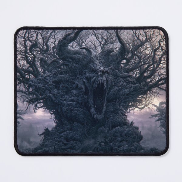 Item preview, The Elderthorn: The Thornfather Unbound | Skull Tree Horror Art Print | Dark Fantasy Wall Art designed and sold by Opetis.