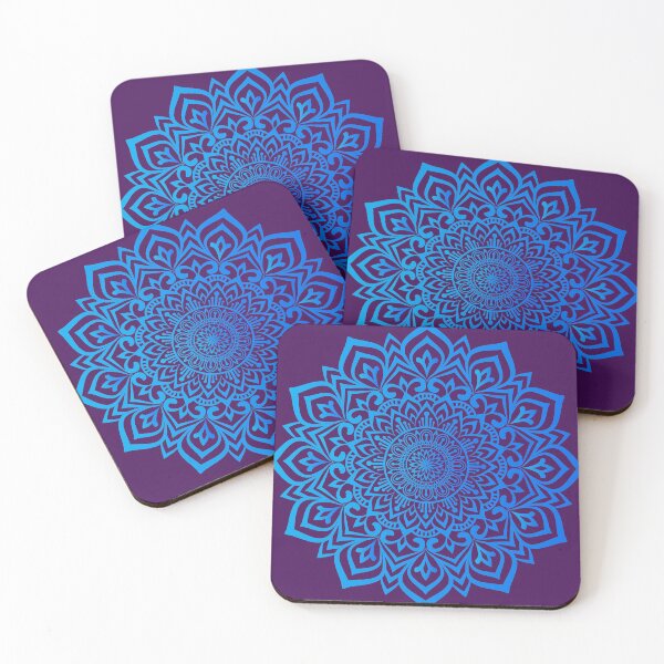 Item preview, Blue gradient mandala designed and sold by Art-spree.