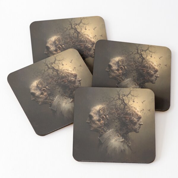 Item preview, Opetis: The Twinned Bough | Split Personality Dark Surreal Art Print | Gothic Nature Wall Art designed and sold by Opetis.