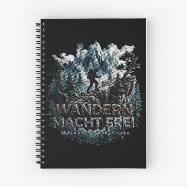 Item preview, Wandern Macht Frei German Hiking Quote Mountain Trekker designed and sold by ardhigeek.