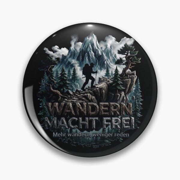 Item preview, Wandern Macht Frei German Hiking Quote Mountain Trekker designed and sold by ardhigeek.