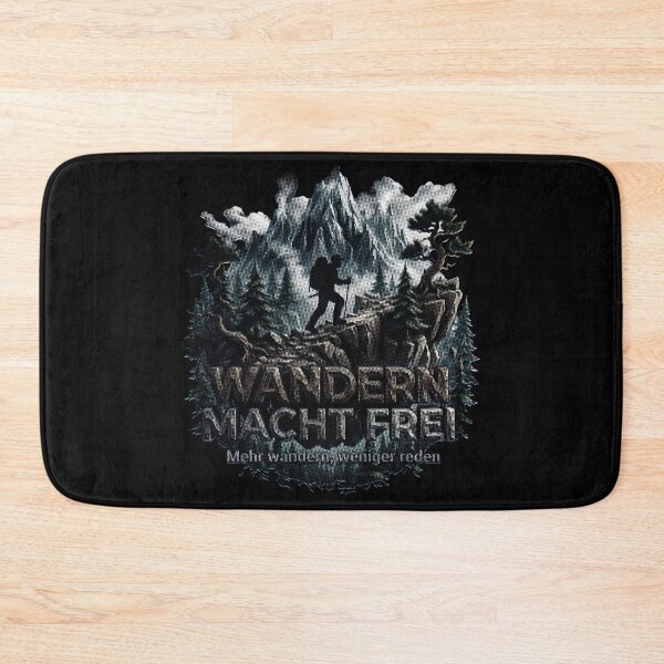 Item preview, Wandern Macht Frei German Hiking Quote Mountain Trekker designed and sold by ardhigeek.