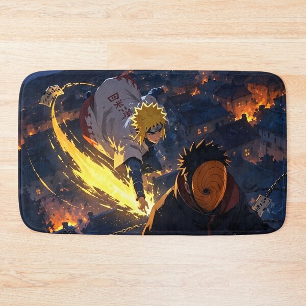 Item preview, Minato Namikaze vs Obito Uchiha | Fourth Great Ninja War Anime Art designed and sold by Dyan4.